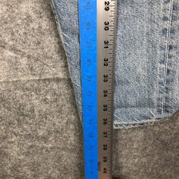 H&M &Denim Boyfriend Jeans Women's Size 26 Blue Distressed Baggy Loose - Picture 7 of 10